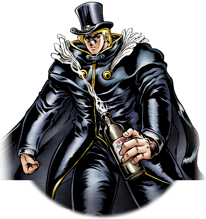 Jojo Character With Top Hatand Cape