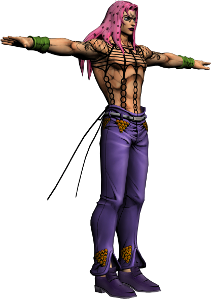 Jojo Pink Haired Character Pose