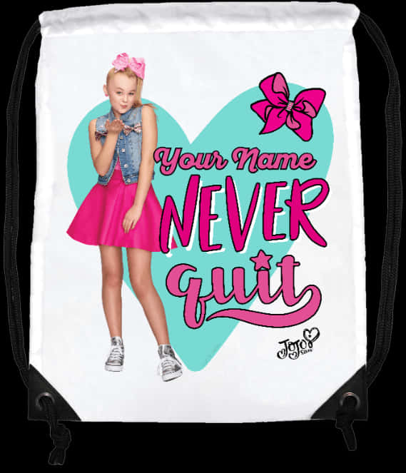 Jojo Siwa Personalised Gym Bag - Jojo Siwa Be You Transparent Background, HD Png Download PNG with transparent background