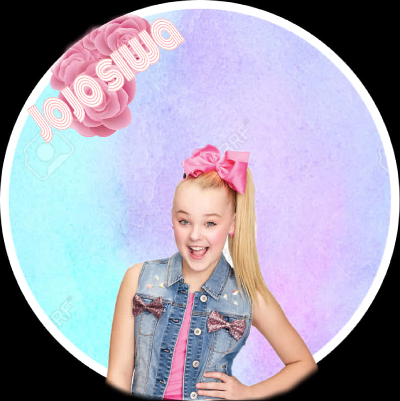 Jojo Siwa Pink Bowand Denim