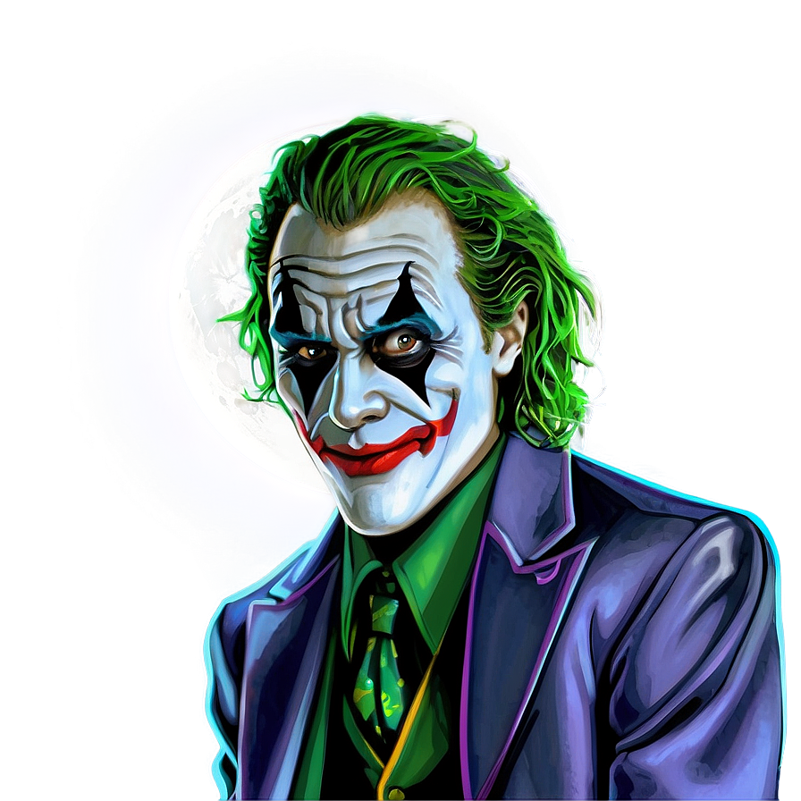 Joker And The Full Moon Png 66