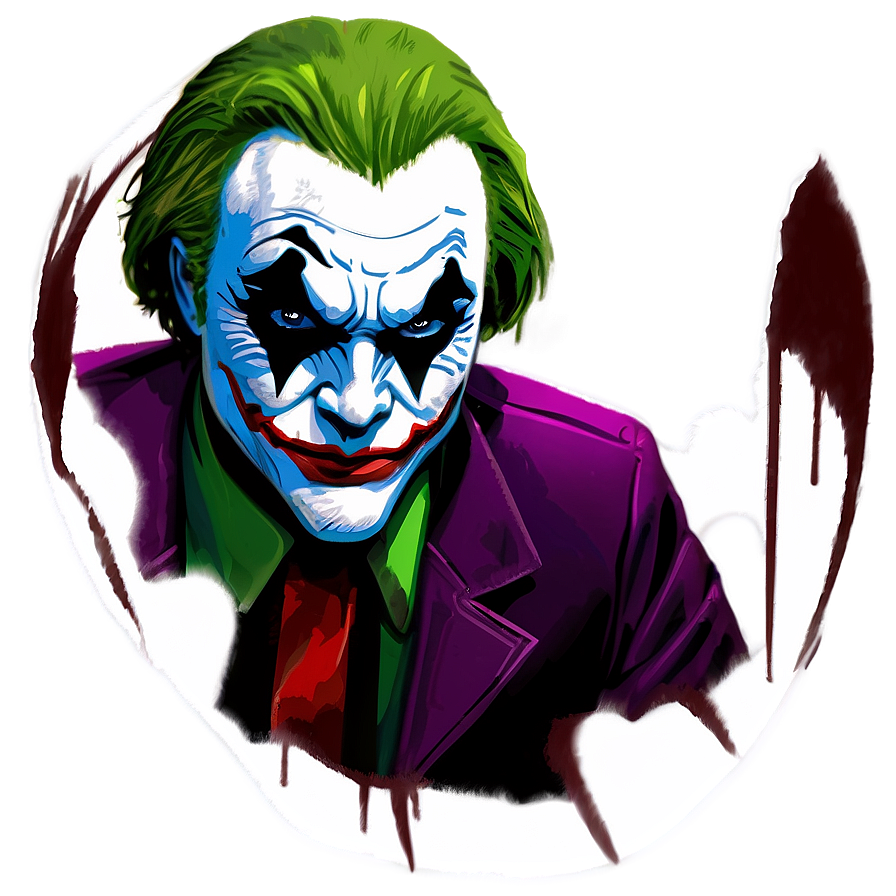 Joker Illustration PNG 27 PNG with transparent background