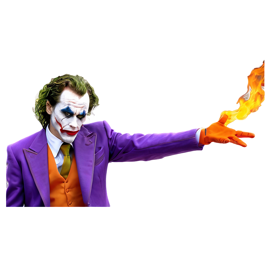 Joker's Fiery Background Png 23