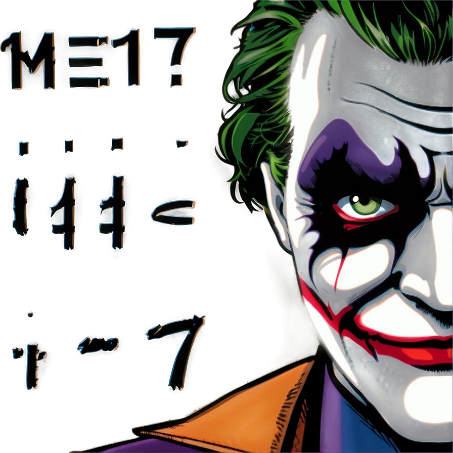 Joker's Scheming Face Png Uxd24