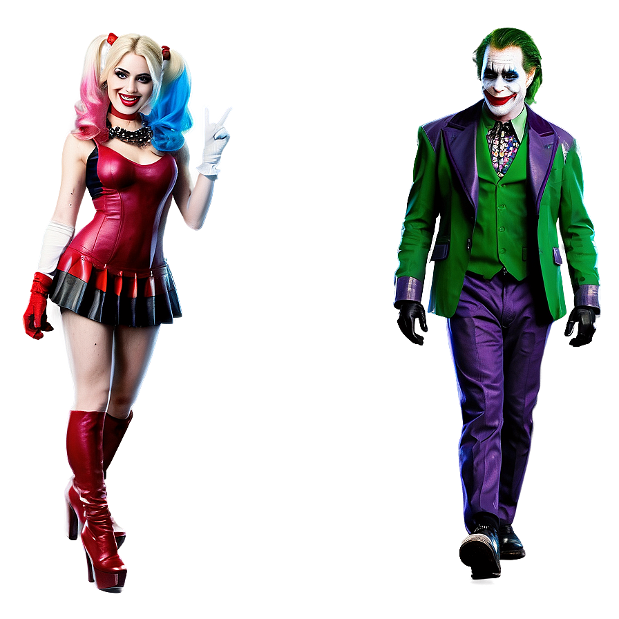 Joker With Harley Quinn Png 23