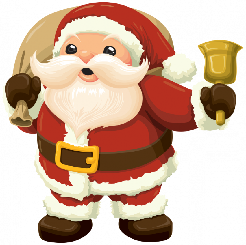 Jolly Santa Claus Bell Ringing