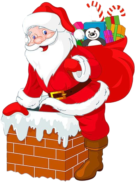 Jolly Santa Claus Chimney Entrance.png