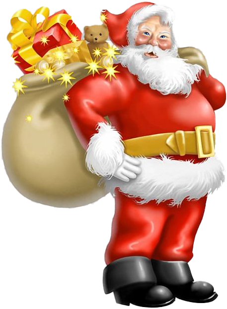 Jolly Santa Clauswith Gifts