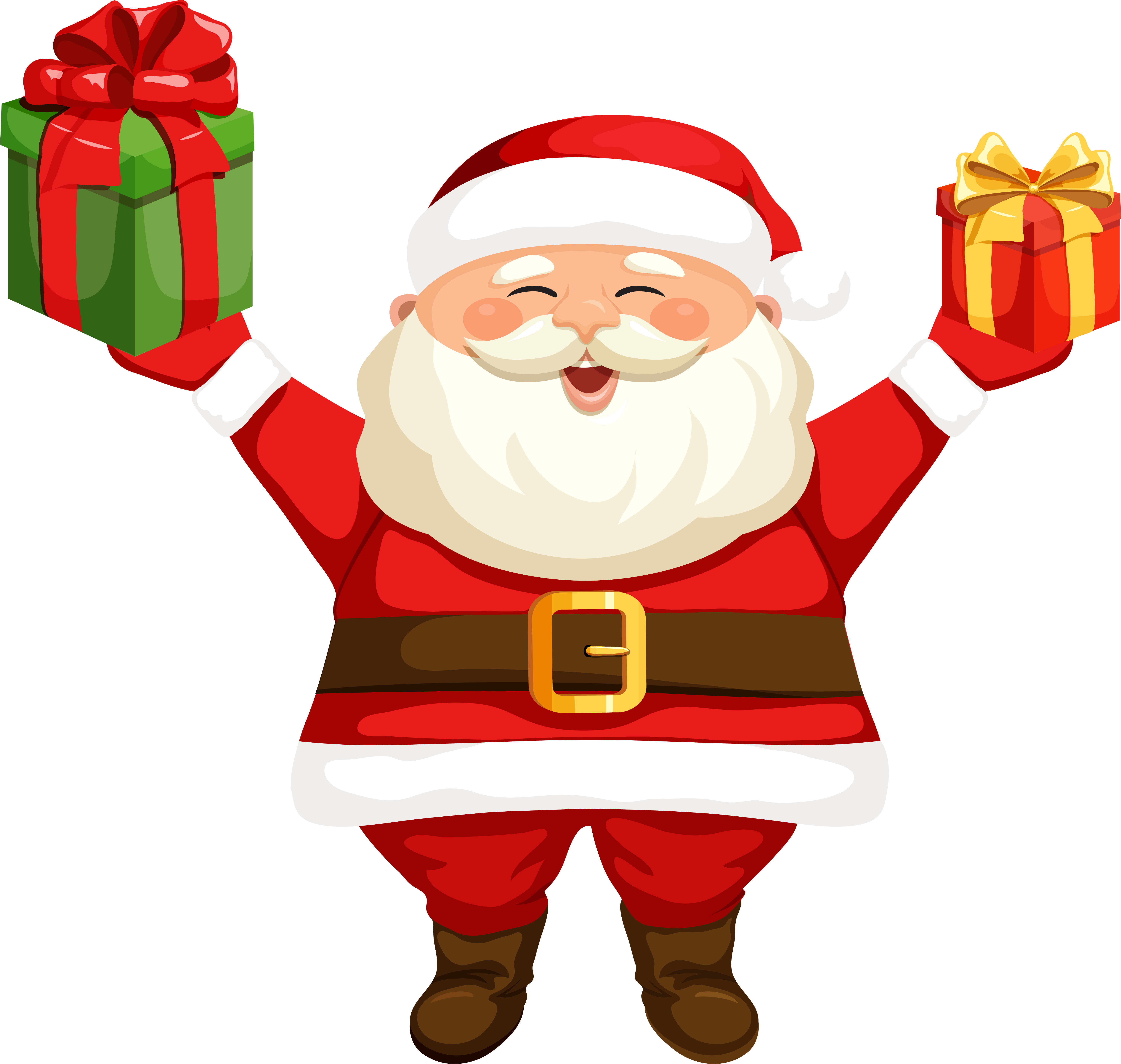 Jolly Santa Clauswith Gifts