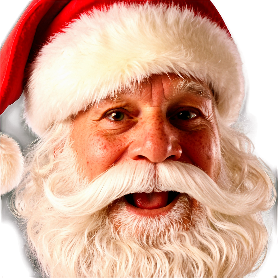 Jolly Santa Face Png 06282024