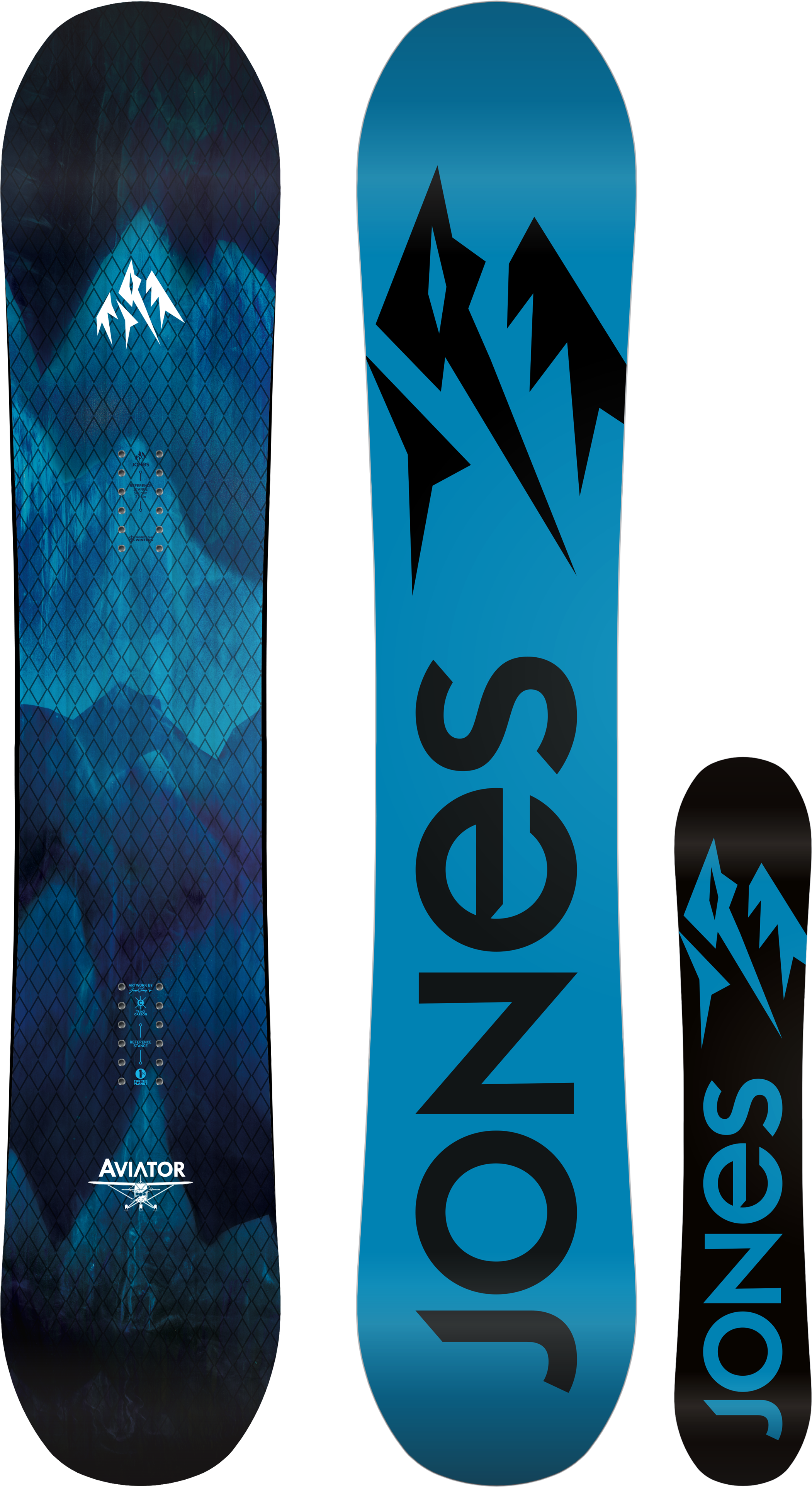 Jones Aviator Snowboard Design PNG with transparent background