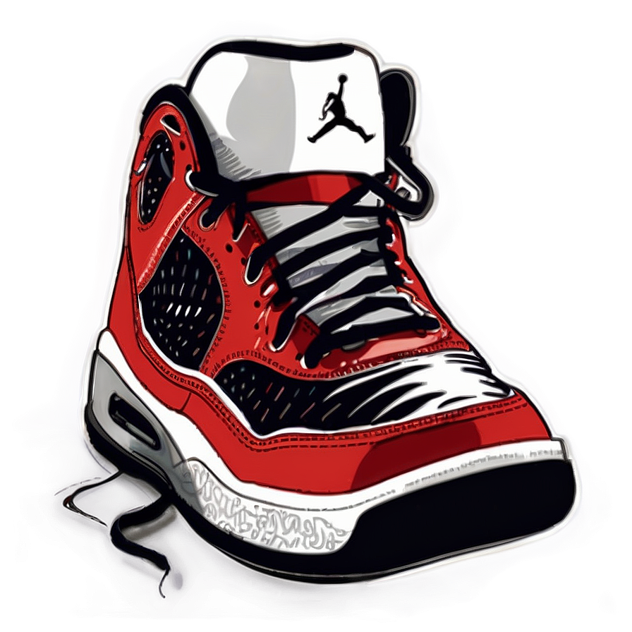 Jordan Shoes Illustration Png 48