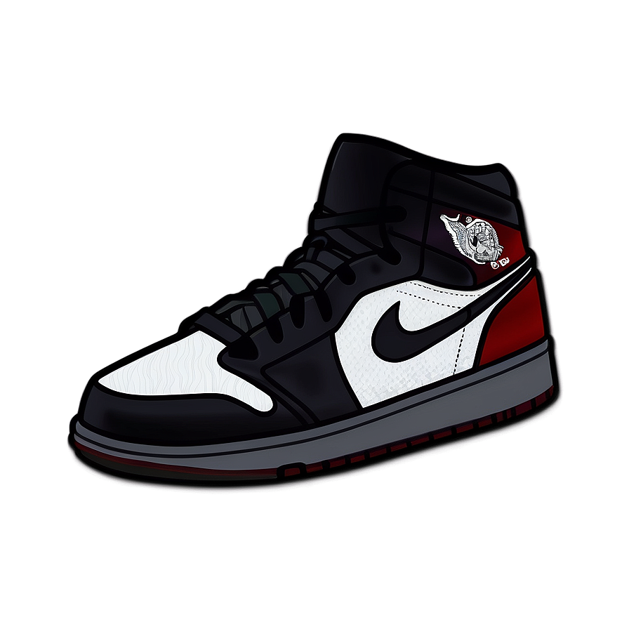 Jordan Shoes Outline Png Ceb34