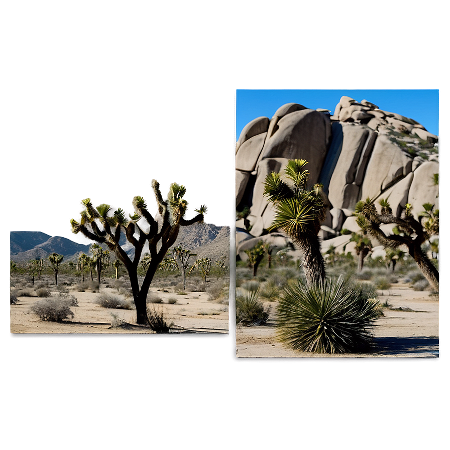 Joshua Tree Monochrome Scene Png 06262024