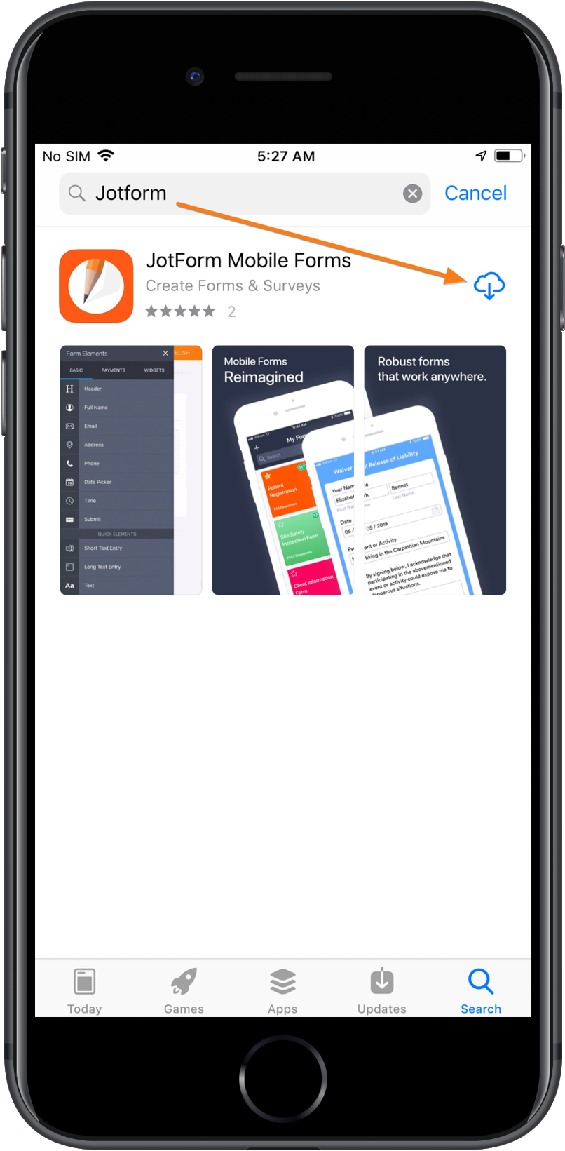 Jot Form Mobile Forms App Screenshot