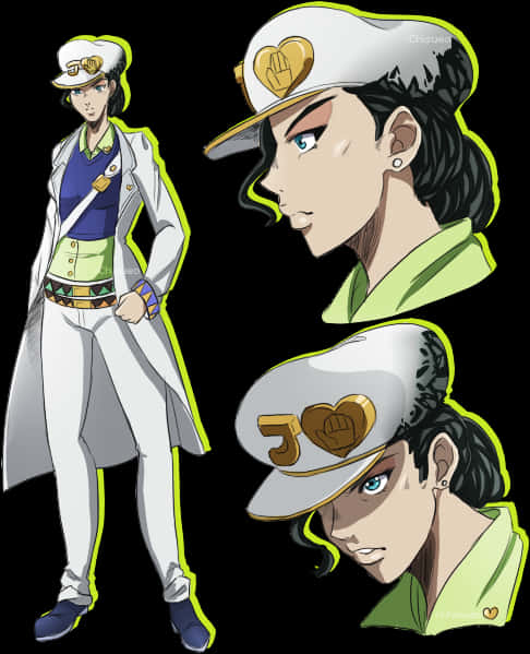 Jotaro Kujo Anime Character Design