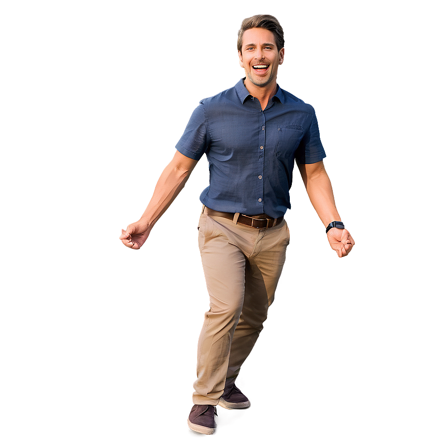 Jovial Man Sketch Png 85