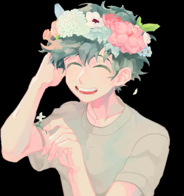 Joyful Anime Character Floral Crown