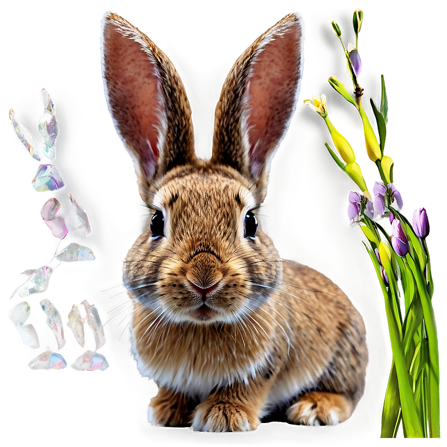 Joyful Bunny Portraiture Png 32