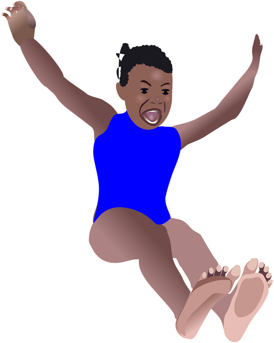 Girl Slide Swimming Pool Free Picture - Triple Jump, HD Png Download PNG with transparent background