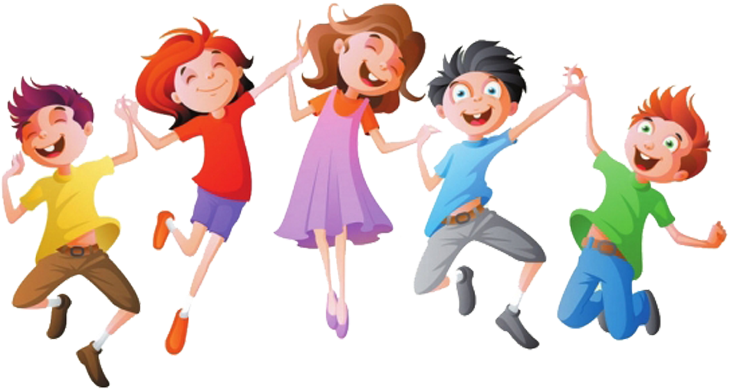 Joyful Children Celebrating Friendship PNG with transparent background