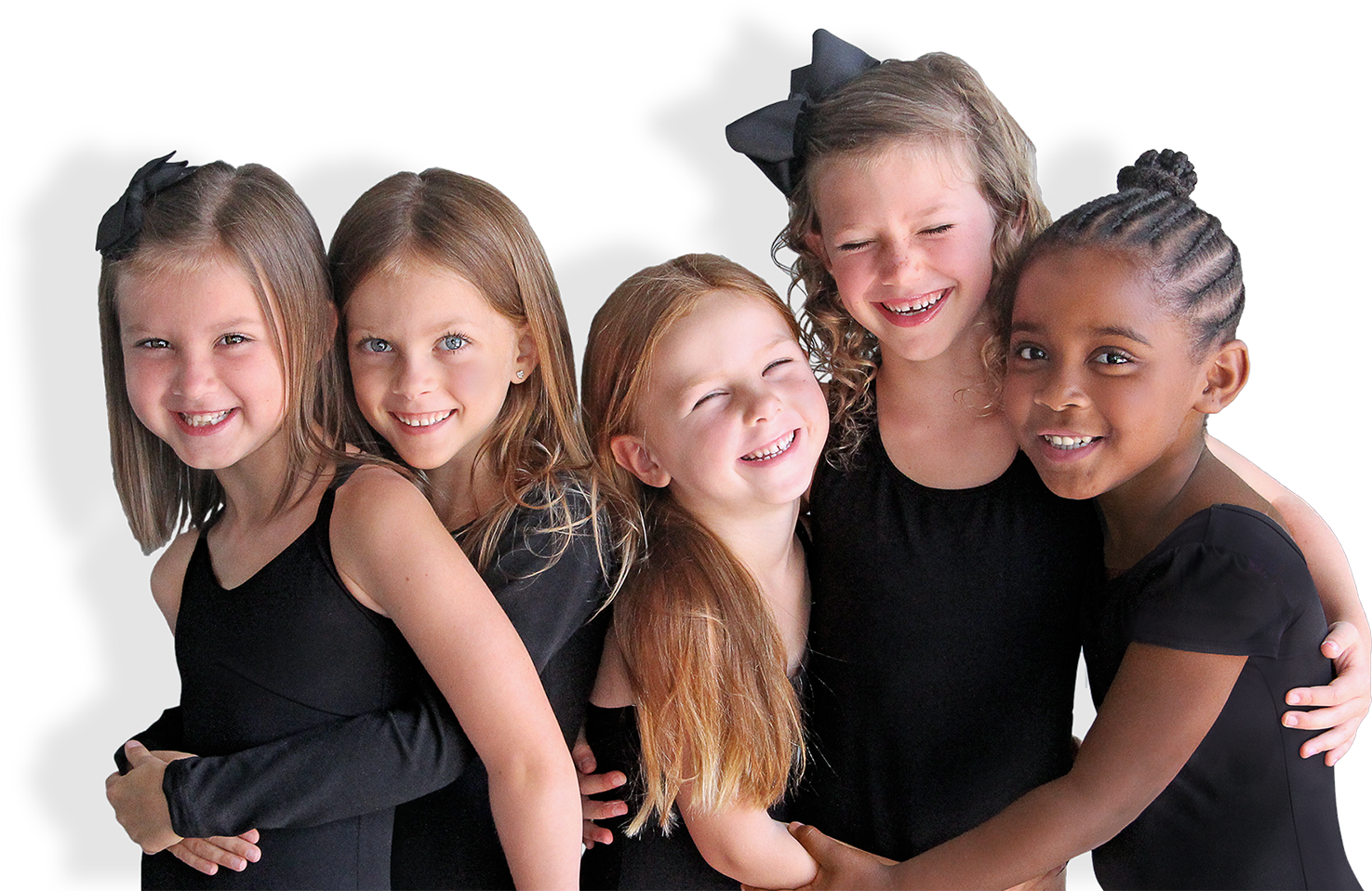Joyful Children Friendship PNG with transparent background