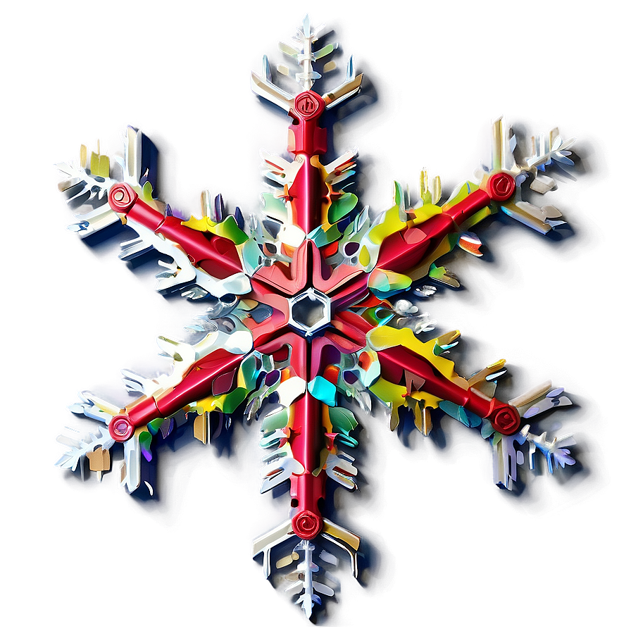 Joyful December Snowflake Png 31