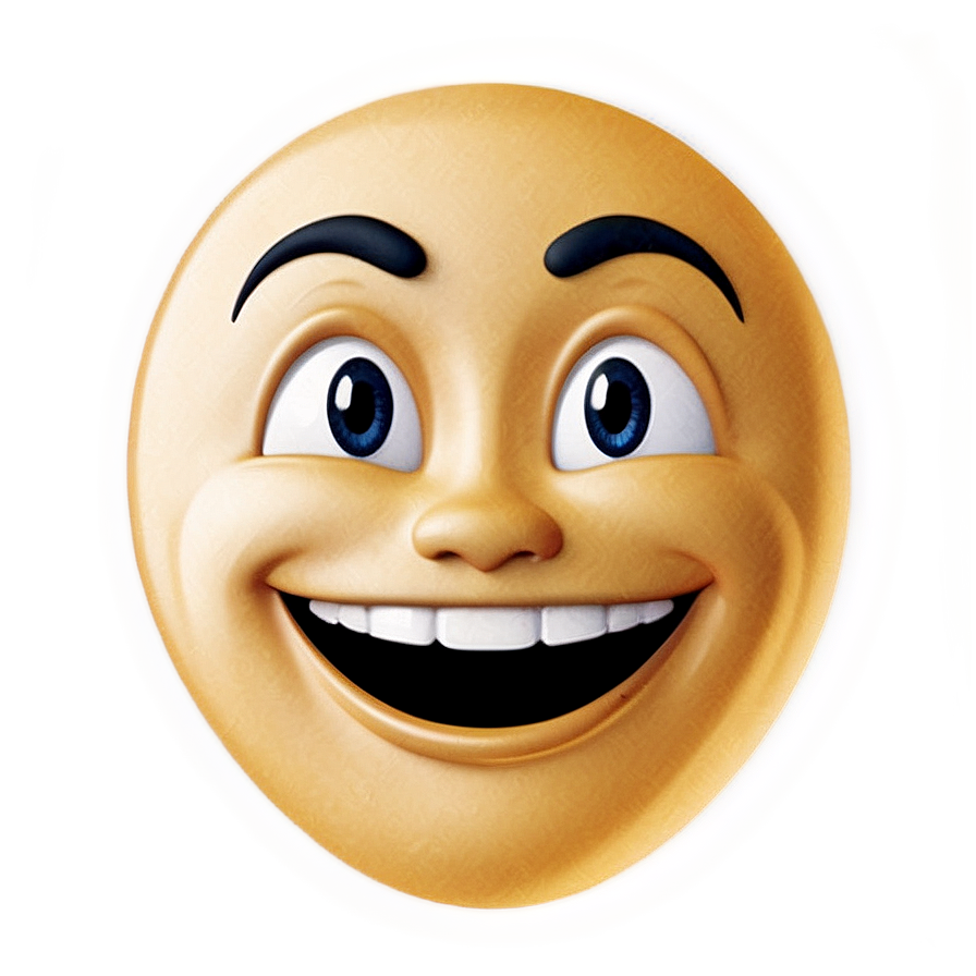 Joyful Emoji Expression PNG oui PNG with transparent background