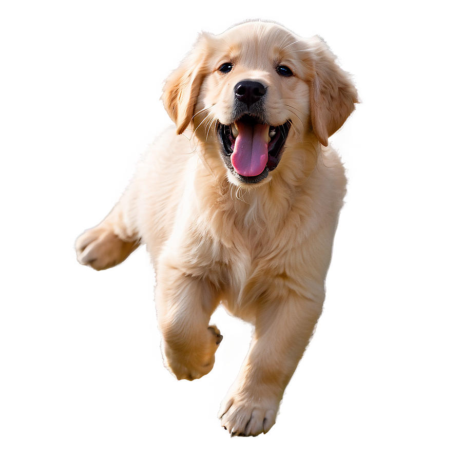 Joyful Golden Retriever Puppy Png Xou