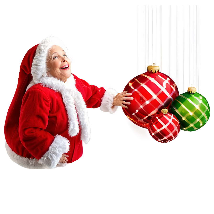 Joyful Mrs Claus Decoration Png Sxg