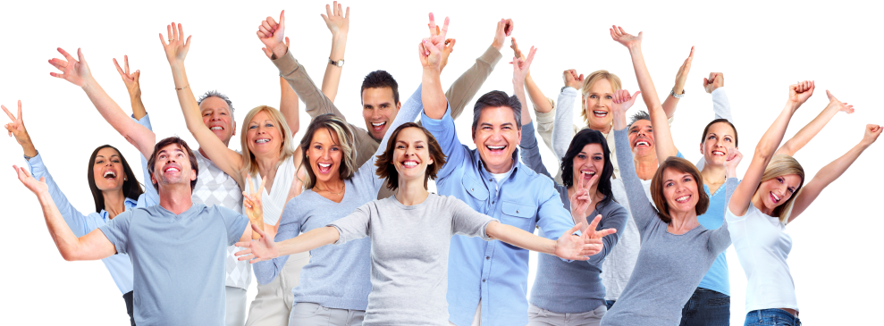 Group Of People Png - Group Of Happy People, Transparent Png PNG with transparent background