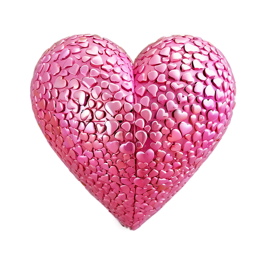 Joyful Pink Hearts Png 56