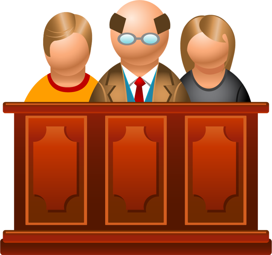 Judges Bench Vector Illustration