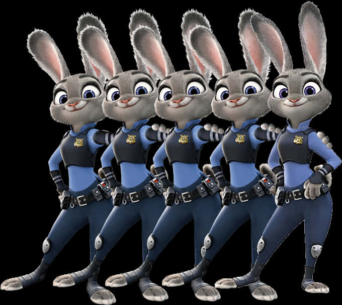 Judy Hopps Multiple Poses Zootopia