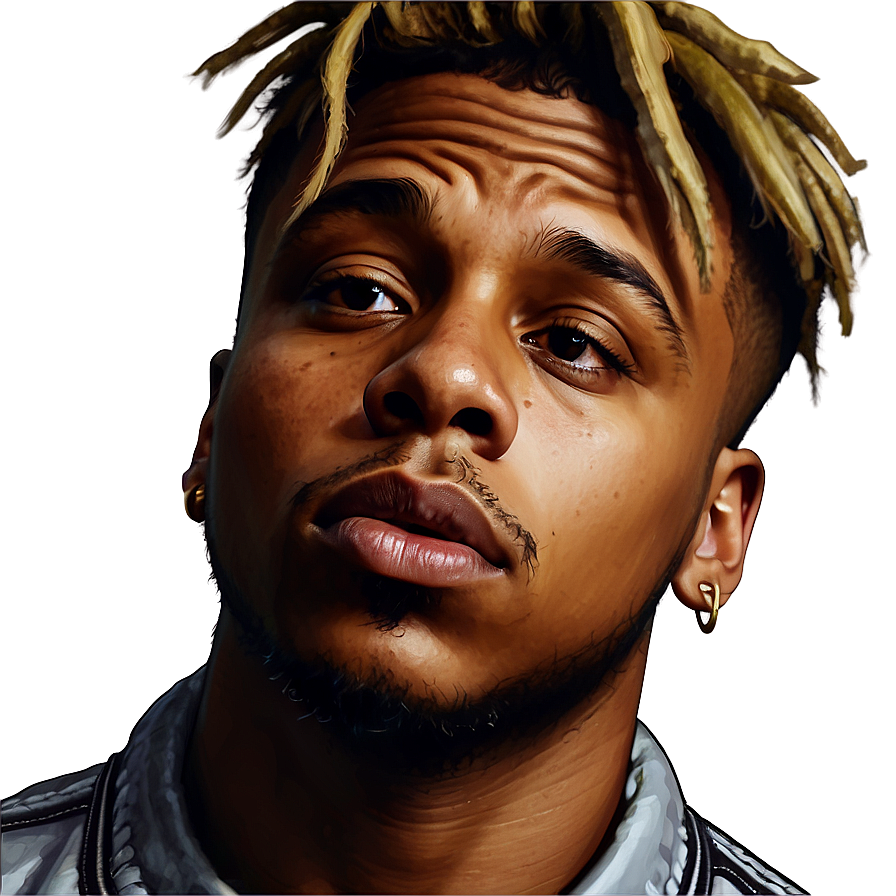 Juice Wrld Portrait Illustration PNG hou57 PNG with transparent background