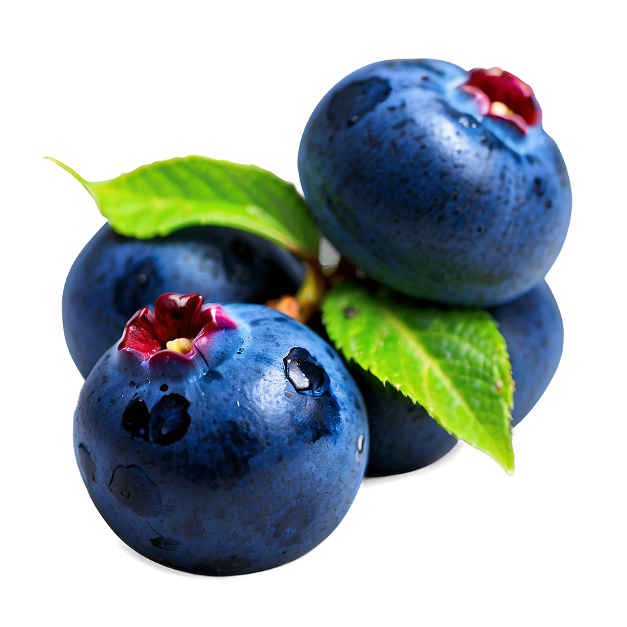 Juicy Blueberry Close-up Png Pdi50