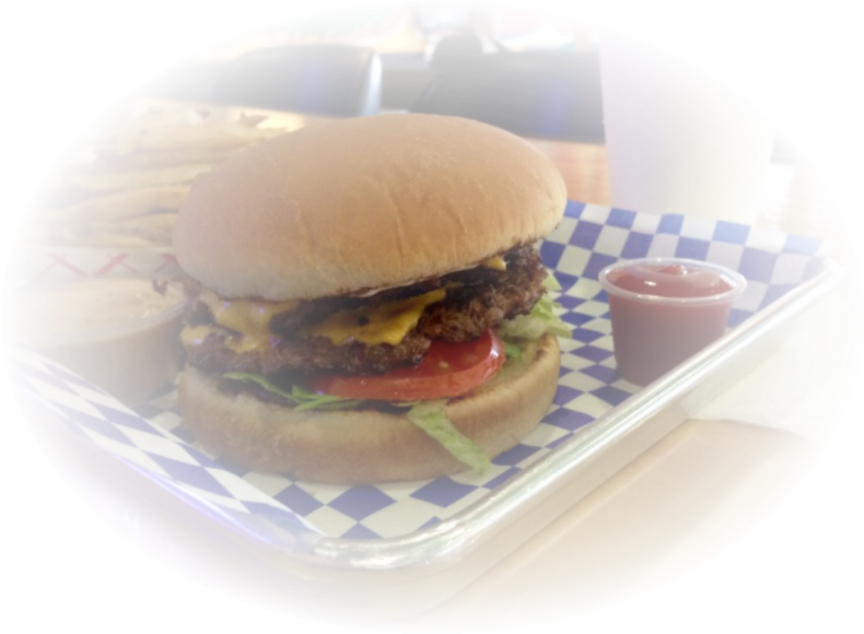 Juicy Double Cheeseburgerwith Fries