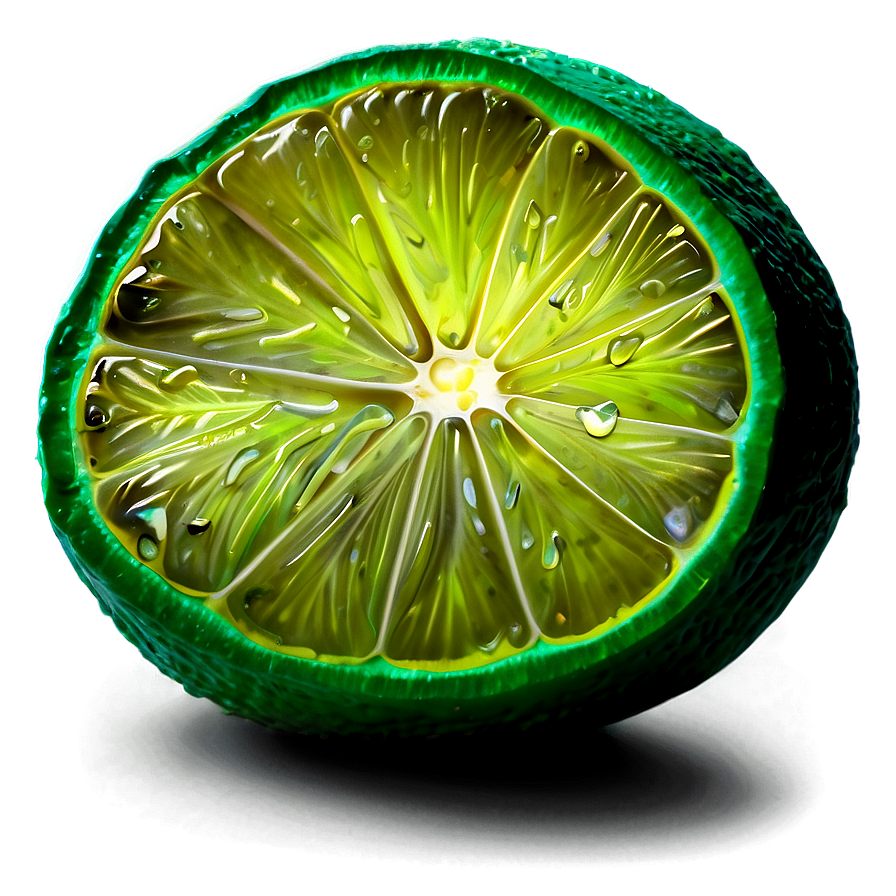 Juicy Lime Slice Png 05242024