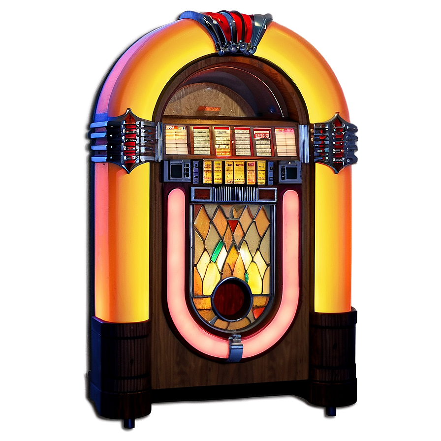 Jukebox In 70s Theme Png Qfj34