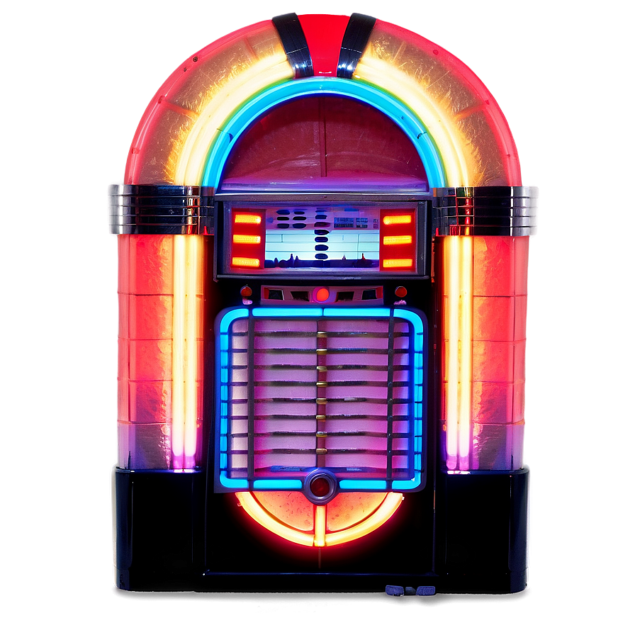 Jukebox In Neon Diner Png Skh38