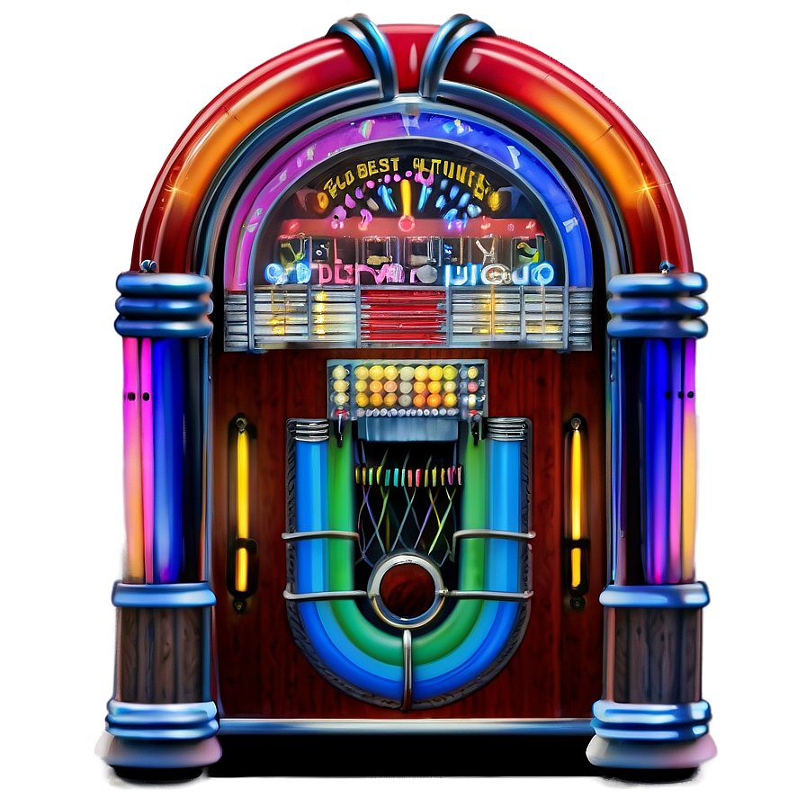 Jukebox With Dancing Figures Png Lms