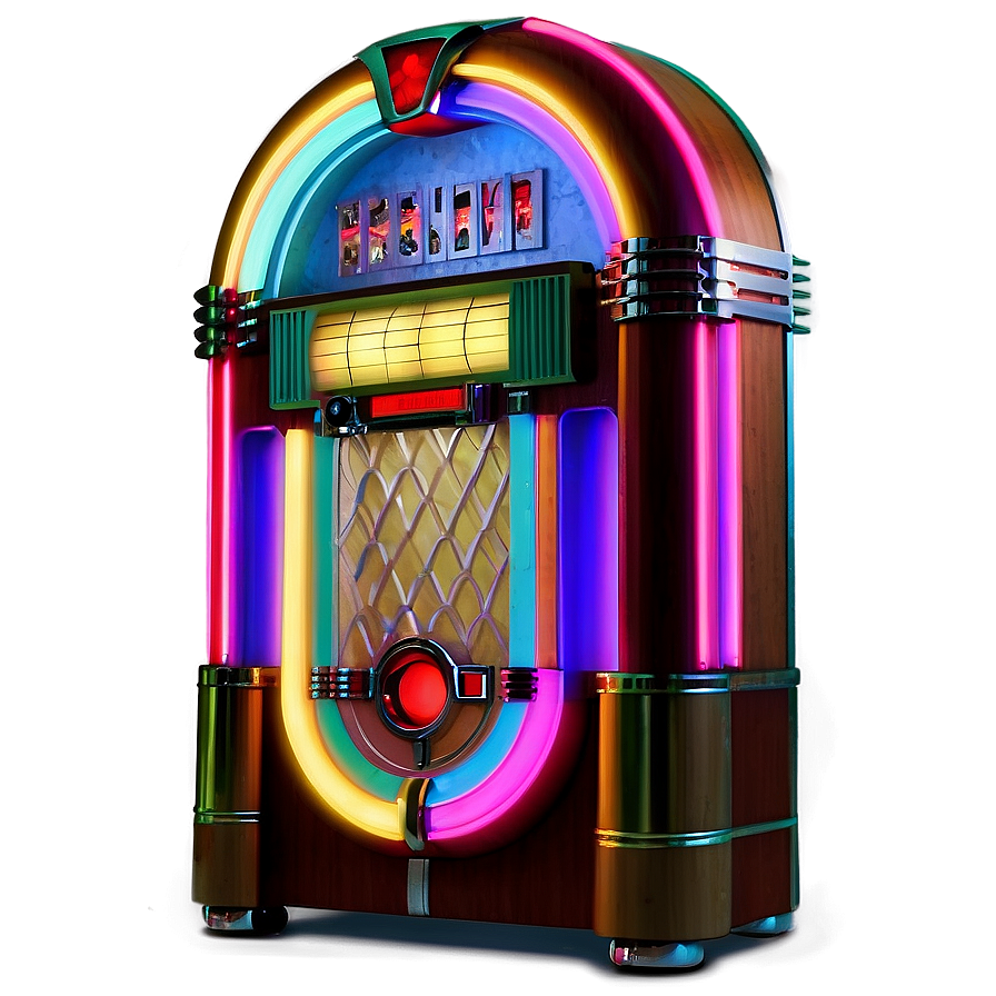 Jukebox With Glowing Lights Png 81