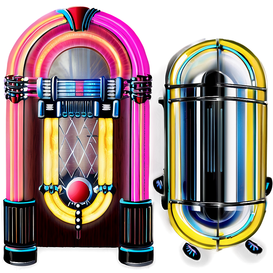 Jukebox With Microphone Png 06112024