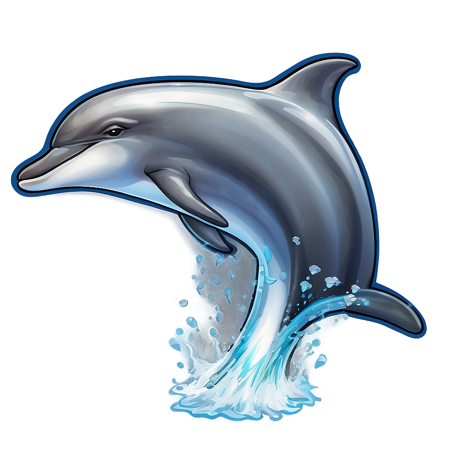 Jumping Dolphin Graphic PNG rif PNG with transparent background