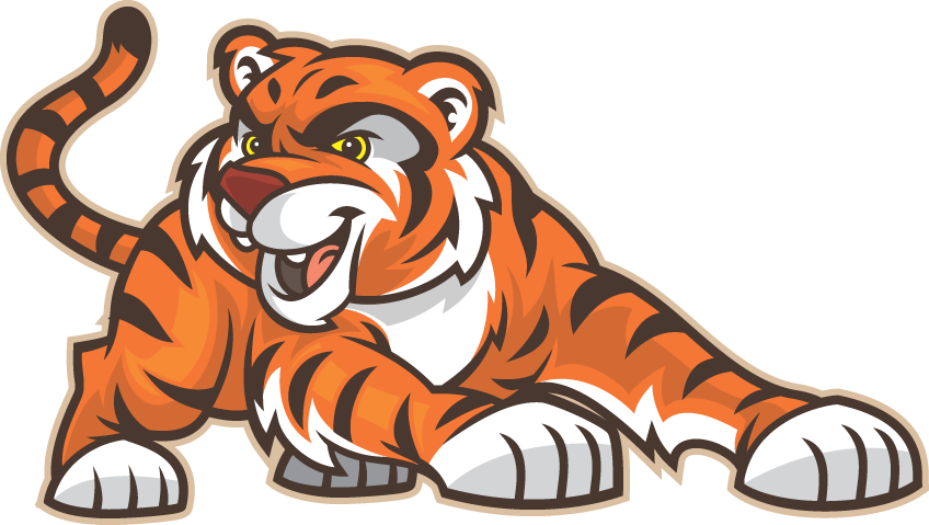 Jumping Tiger Png - Greencastle Tiger Cubs Football PNG with transparent background