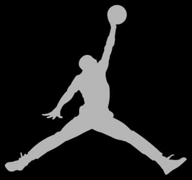Jumpman Silhouette Logo PNG with transparent background