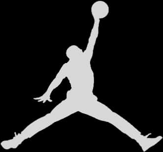 Jumpman Silhouette Logo PNG with transparent background