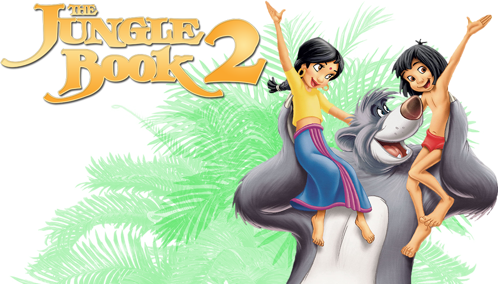 Jungle Book2 Animated Characters Celebration PNG with transparent background