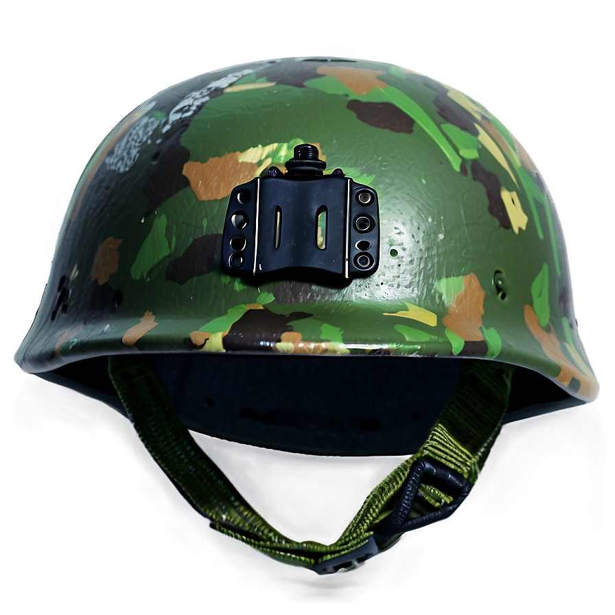 Jungle Camo Soldier Helmet Png 29