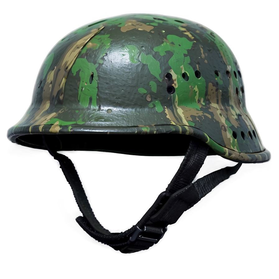 Jungle Camo Soldier Helmet Png Ivy